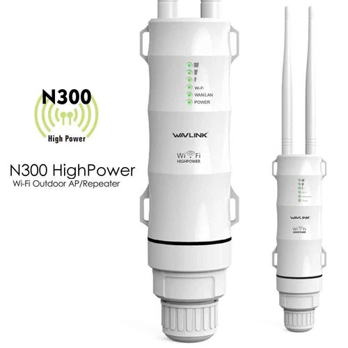Wavexhaus- Répéteur WiFi sans fil extérieur haute puissance,extension I-WiFi,routeur pour touristes Dand,2.4G + 5 mesurz,longue portée,répéteur POE,5 mesurz - Type AC 300 WiFi Repeater