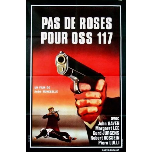 Pas De Roses Pour Oss 117 - Affiche Originale De Cinéma - Format 80x120 Cm - De Renzo Cerrato, Jean-Pierre Desagnat, André Hunebelle Avec John Gavin, Margaret Lee, Curd Jürgens, Robert Hossein - 1968