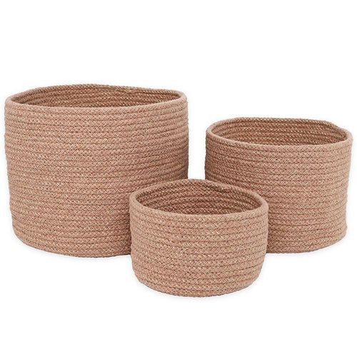 Paniers de rangement en corde de coton, lot de 3 paniers ILSE AMANDE
