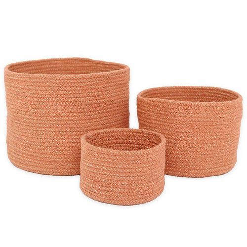 Paniers de rangement en corde de coton, lot de 3 paniers ILSE AMBRE