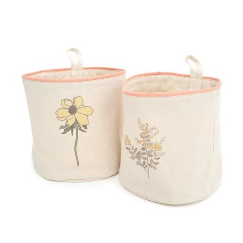 Paniers de rangement suspendus, lot de 2 paniers FLORA