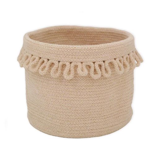 Panier de rangement en corde de coton finition « Pétale » LOUNA
