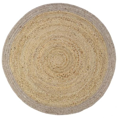 Tapis en jute et laine YHUKI TAUPE M