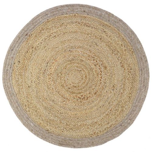 Tapis en jute et laine YHUKI TAUPE S