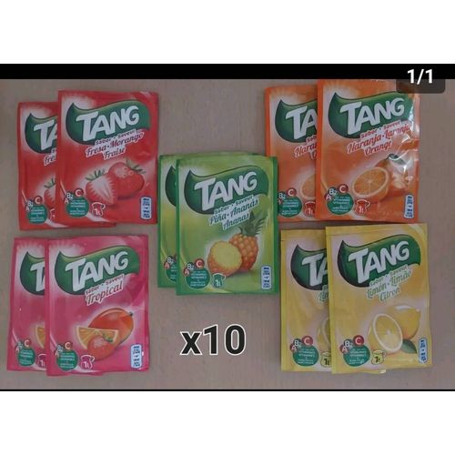 Tang Boisson X 10 Sachets Poudre Multi Ananas Orange Fraise Tropical Citron