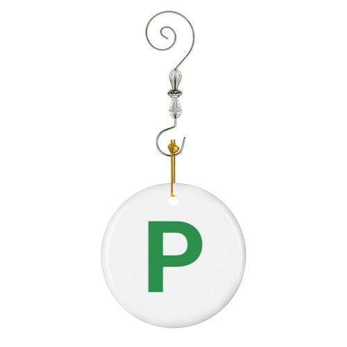 Ornements de Noël Plaques P en Céramique avec Crochet et Cristal Décorations Souvenirs Pendentif Décoratif pour Voiture
