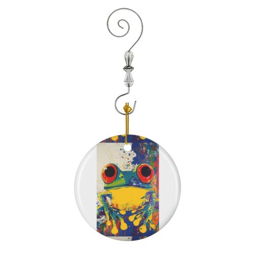 Ornements de Noël Saut entre les mondes en Céramique avec Crochet et Cristal Décorations Souvenirs Pendentif Décoratif pour Voiture