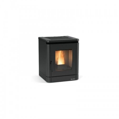 Poêle à granulés ventilé et étanche - 5,1 kw - réservoir 10 kg - noir - Peggy EXTRAFLAME