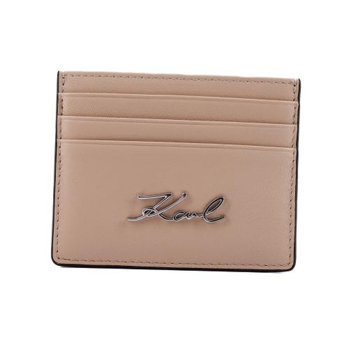 Karl Lagerfeld SIGNATURE CARDHOLDER Colour Beige