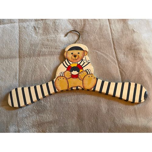 Cintre nounours enfant en bois