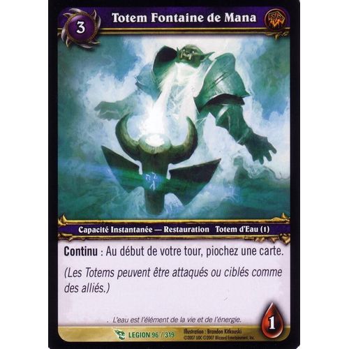 Totem Fontaine De Mana - World Of Warcraft - La Marche De La Légion - U - 96/319