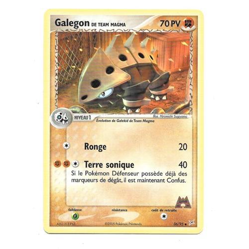 Carte Pokémon Galegon 36/95 - De Team Magma / Magma Vs Aqua (Vf)