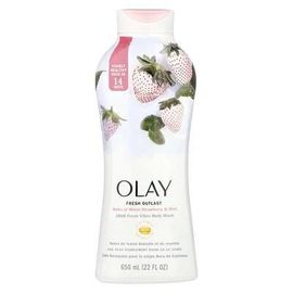 Olay Fresh Outlast, Gel Douche, Fraise Blanche Et Menthe Rafraîchissantes, 650 Ml 