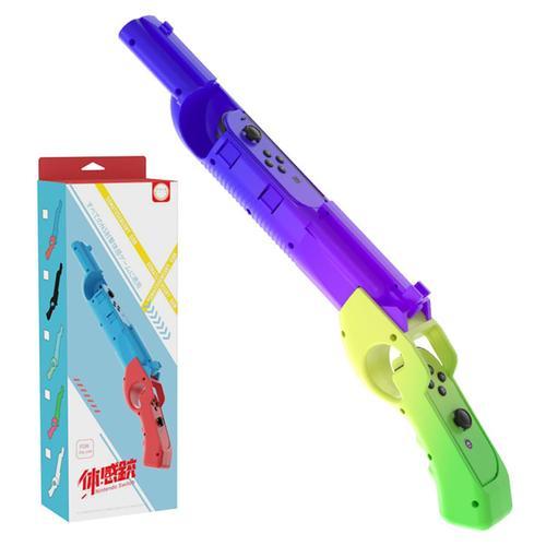 Pistolet De Jeu Compatible Avec N-Switch/Oled Pour Splatoon 3, Accessoire De Jeu De Contrôleur De Pistolet Joy-Con De Remplacement Pour Jeux De Tir N-Switch (Splatoon)