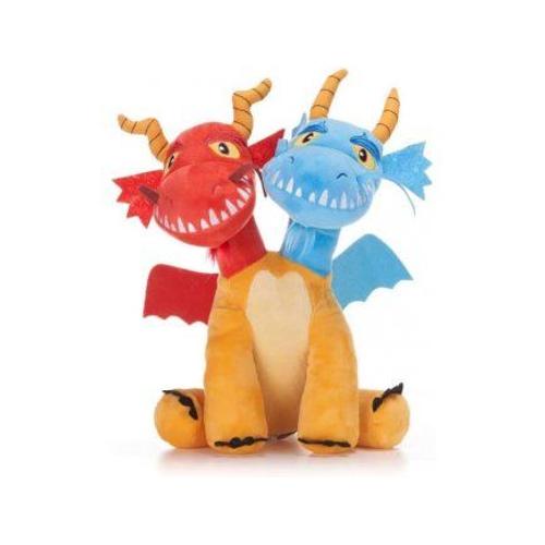 Peluche Wu Et Wei Dragon 35 Cm - Dragons - Set Jouet Garcon Doudou Enfant Et 1 Carte Tigre