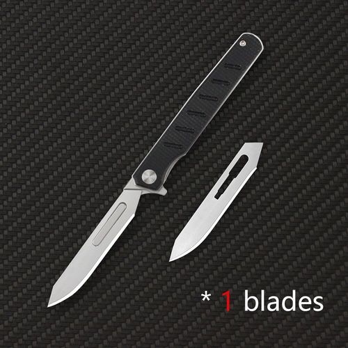 Couteaux Pliants De Poche Portables Edc,Mini Générateurs De Scalpel Multiple En Fibre De Carbone,Couteau Utilitaire,Outils D'autodéfense,Coupe-Boîte - Type Linen 1