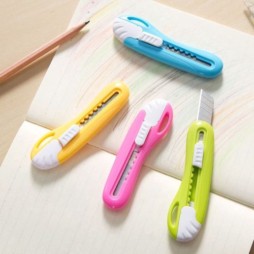 Deli-Mini Couteau Utilitaire Rétractable Kawaii,Coupe-Papier,Ouvre-Lettre D'art,Poche À Bonbons,Boîte À Documents,2024