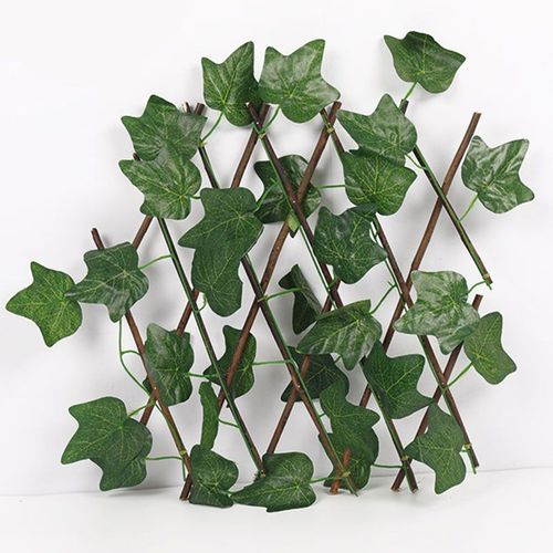 Clôture de Jardin Artificielle Rétractable et Extensible en Bois,Faux Lierre,Intimité,Plante de Vignes,Décorations de Maison,Jardin,Cour,Terrasse,brise vue, - Type N