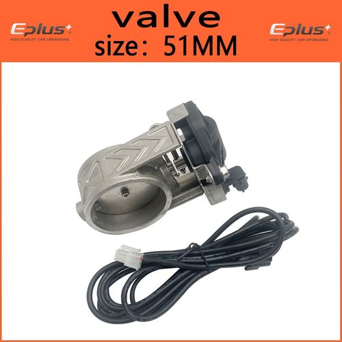 Kit De Valve D'échappement Électronique Universel,51/63/76mm,Avec Bouton De Contrôle Et Interrupteur,Pour Voiture - Type Valve 51mm