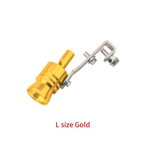 Sifflet D'échappement Turbo Universel Pour Moto,Simulateur De Son D'échappement Modifié,Tuyau D'échappement,Pièces De Générateur De Son,5 Couleurs,S,M,L,Xl - Type L Yellow