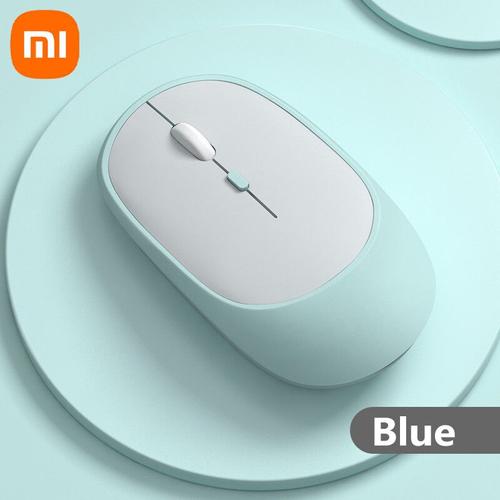 Xiaomi-Souris Bluetooth sans fil,silencieuse et ajustable,design ergonomique,aste par USB,pour le bureau et les jeux - Type Blue