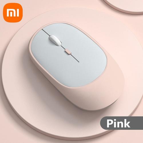 Xiaomi-Souris Bluetooth sans fil,silencieuse et ajustable,design ergonomique,aste par USB,pour le bureau et les jeux - Type Pink