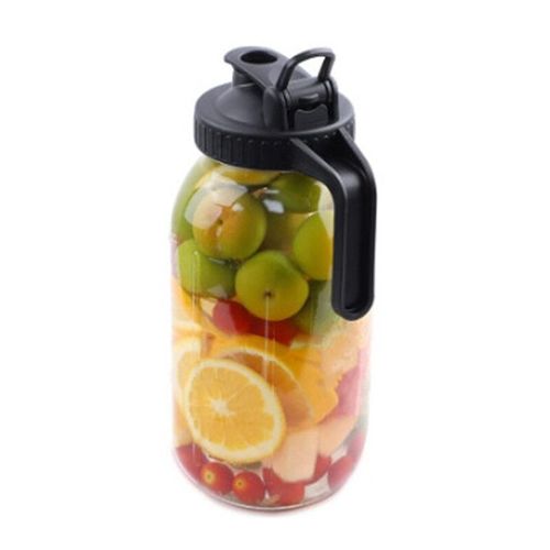 Cafetière à infusion froide avec couvercle,double fuite,tasse de fraîcheur du lait,bouteille en verre pour réfrigérateur,thé américain glacé,jus,sportl - Type 1.8L