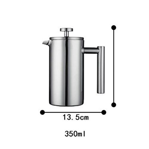 Cafetière à pression française isolée à double paroi avec filtre,bouteille thermos en acier inoxydable,cafetière,outils à thé pour expresso - Type 350ML