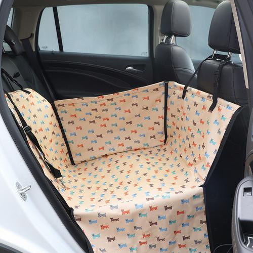 Housse de protection de siège arrière voiture pour chien,couvre-siège  baquet,protège vos animaux lors du transport,tapis adapté au chat - Type  Beige-60x35x53cm