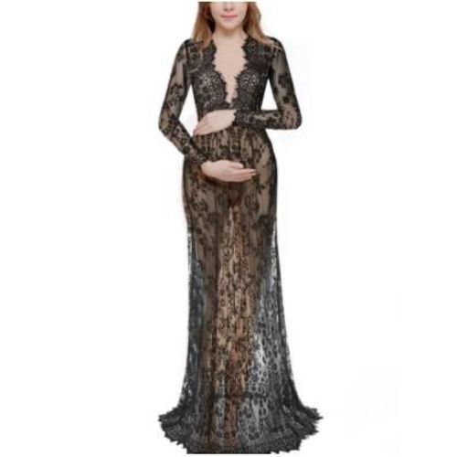 Robes De Maternité Roses,Accessoires De Photographie Sans Épaule,Longue Robe De Grossesse Pour Femmes Enceintes,Robe Longue,Baby Shower,Séance Photo