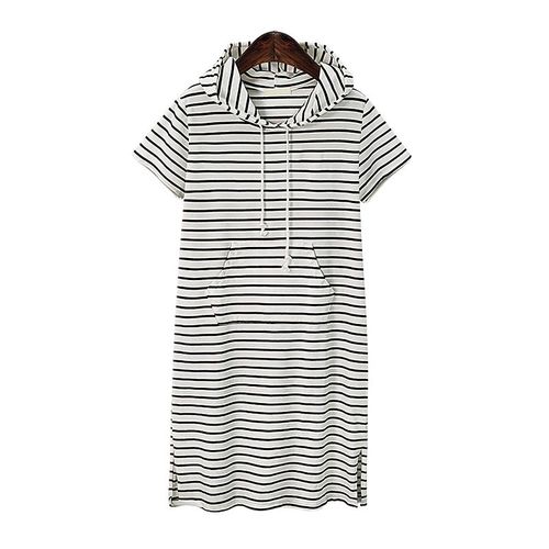 Robe De Grossesse Plissée À Rayures Pour Femmes,Vêtements D'été Décontractés,Manches Courtes,Longueur Aux Genoux,Tenue De Fête Préchristophe,Rose