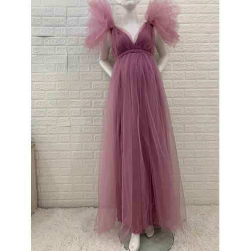 Robe De Grossesse Sexy En Dentelle Pour Femme,Tenue Pour Séance Photo,Col En V,Vêtement De Premama,Collection Été 2023