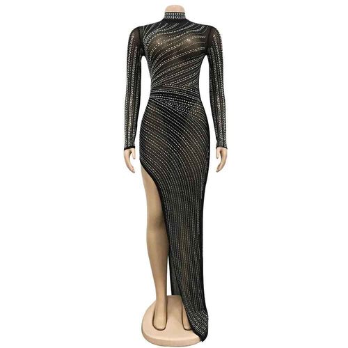 Robe Longue En Tulle Et Strass Pour Femme Enceinte,Tenue De Soirée Sexy Pour Séance Photo