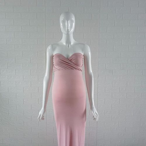 Robe Sirène Longue À Épaules Dénudées Pour Femme Enceinte,Tenue En Jersey Extensible Pour Séance Photo