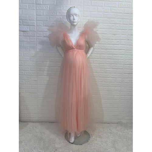Robe De Grossesse Sexy En Dentelle Pour Femme,Tenue Pour Séance Photo,Col En V,Vêtement De Premama,Collection Été 2023