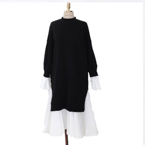 Robe Patchwork À Manches Sulfpour Femme Enceinte,Vêtement De Maternité,Éducatif,Décontracté,Pour Séance Photo