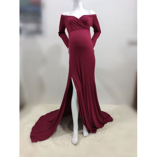 Robe Longue De Grossesse Sans Épaules Pour Femmes Enceintes,Vêtements De Photographie,Robe Maxi Pour Séance Photo,Baby Shower,Sexy,Alters