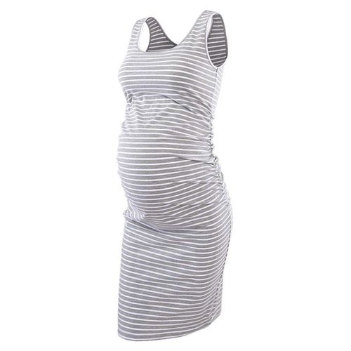 Alterfur Ses-Robe De Grossesse Froncée Sur Le Côté Pour Femmes,Vêtements De Grossesse Décontractés,Manches Courtes,Ronde,Baby Shower