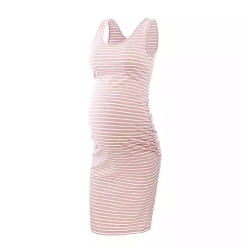 Alterfur Ses-Robe De Grossesse Froncée Sur Le Côté Pour Femmes,Vêtements De Grossesse Décontractés,Manches Courtes,Ronde,Baby Shower