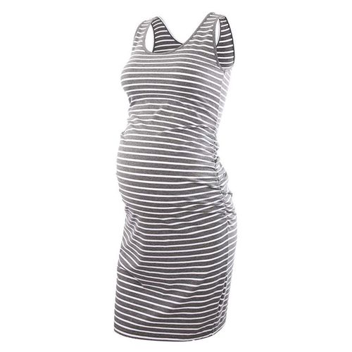 Alterfur Ses-Robe De Grossesse Froncée Sur Le Côté Pour Femmes,Vêtements De Grossesse Décontractés,Manches Courtes,Ronde,Baby Shower
