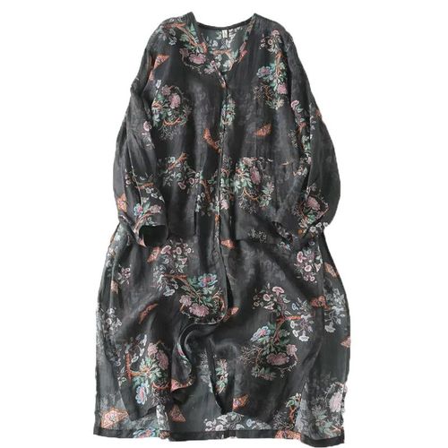 2024 Nouvelle Marque D'été Alterfur S Femmes Casual V-Cou A-Ligne Robes Femmes Enceintes Vêtements Md-04505