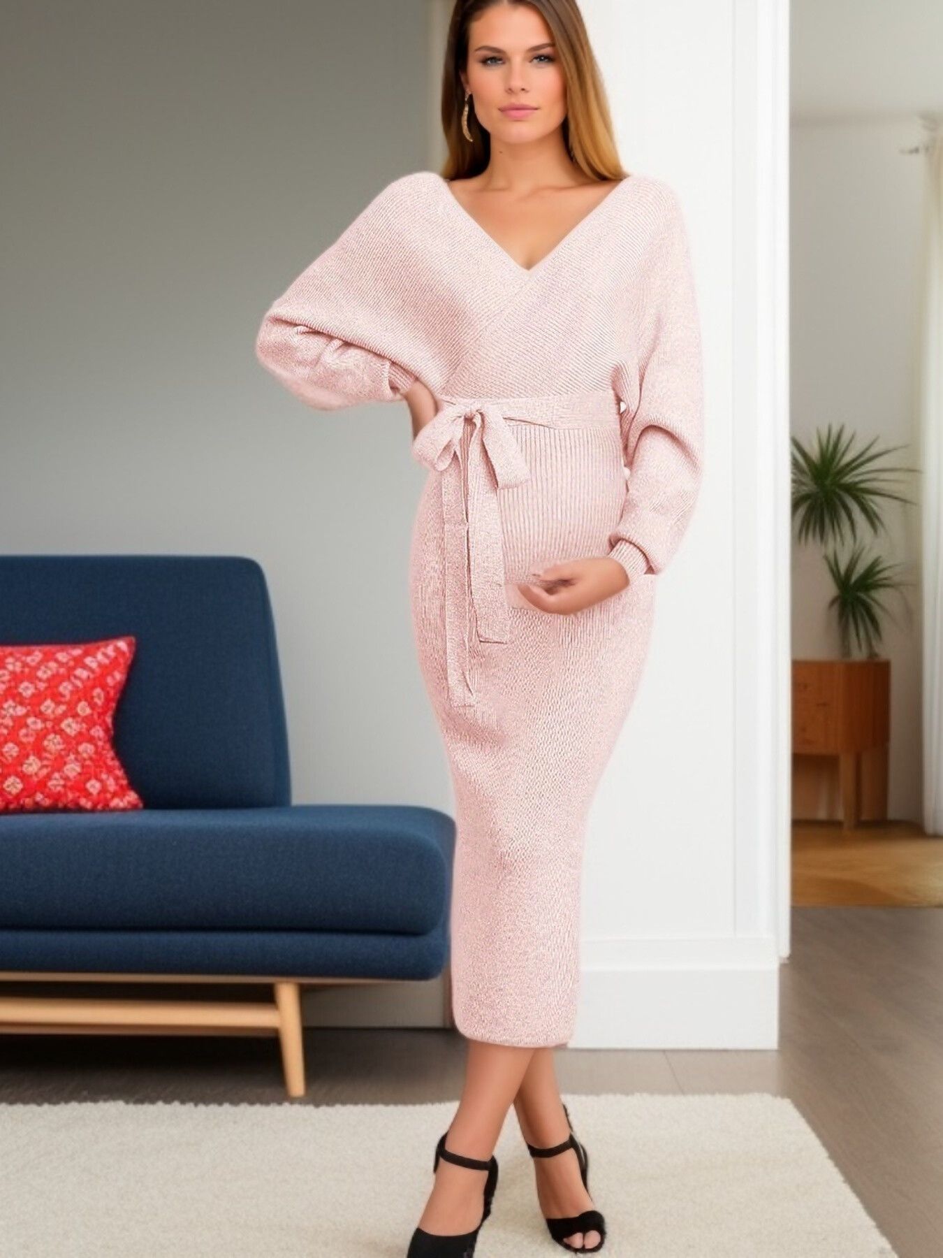 Robe Pour Femmes Enceintes,Vêtements Pour Femmes Enceintes,Style Long,Commerce Extérieur Européen Et Américain