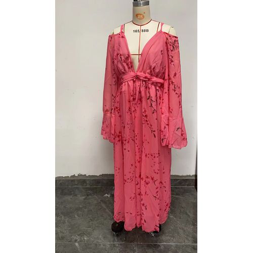 Robe De Soirée Sexy À Col En V Profond Pour Femme Enceinte,Tenue Longue Pour Séance Photo
