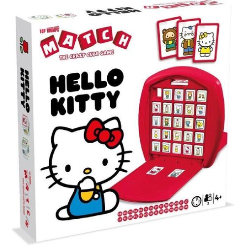 Jeu De Soci¿T¿ - Winning Moves - Match Hello Kitty - Alignez 5 Cubes Identiques Pour Gagner