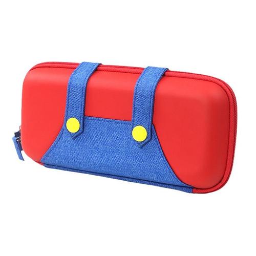 Rangement En Cuir Pu Pour Nintendo Switch,Étui Étanche,Housse Pour Console Ns,Accessoires De Jeu - Type Rouge Bleu