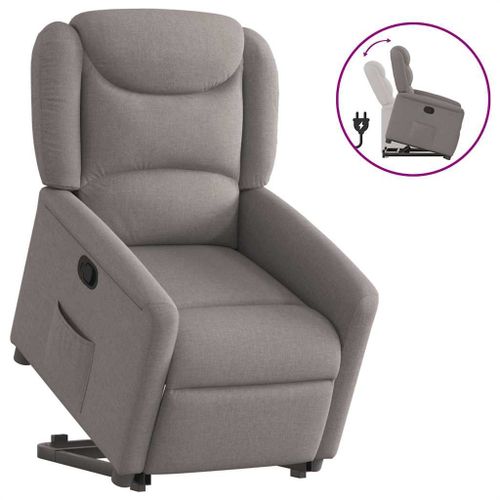Vidaxl Fauteuil Inclinable Taupe Tissu