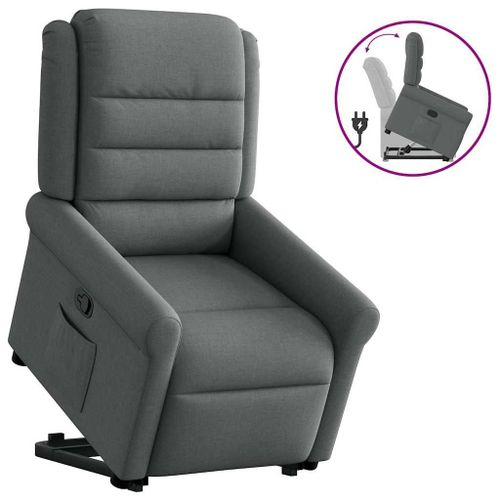 Vidaxl Fauteuil Inclinable Gris Foncé Tissu