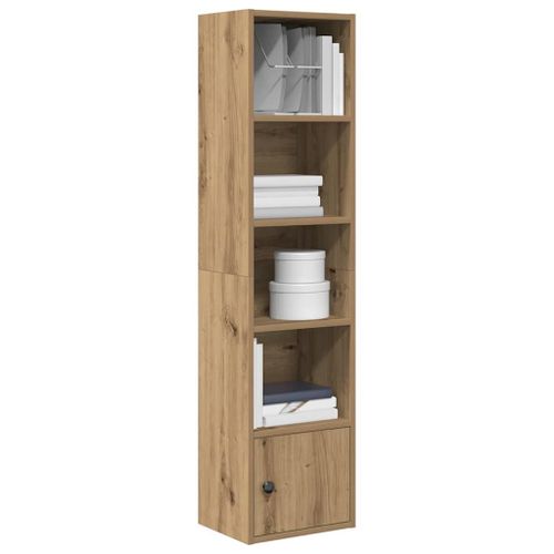 Vidaxl Bibliothèque Chêne Artisanal 31x24x127 Cm Bois D'ingénierie