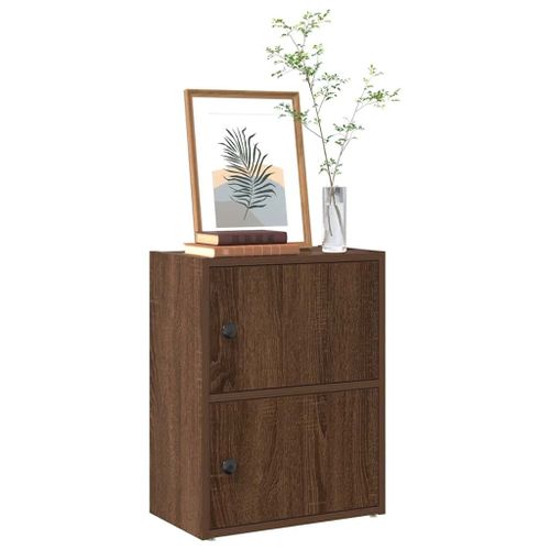 Vidaxl Bibliothèque Chêne Marron 40x24x52 Cm Bois D'ingénierie