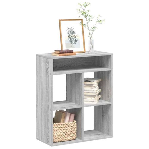 Vidaxl Bibliothèque Sonoma Gris 66x31x80 Cm Bois D'ingénierie